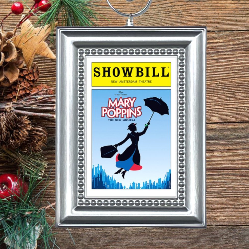 Mary Poppins Broadway Musical Playbill Christmas Tree Ornament